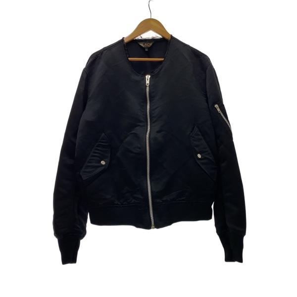 BLACK COMME des GARCONS◇24SS/MA-1/ジャケット/XL/ポリエステル/BLK