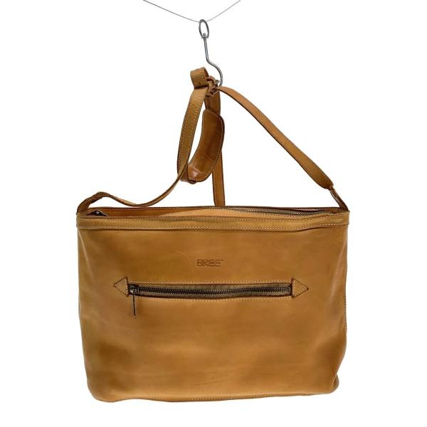 BREE◇ショルダーバッグ/レザー/CML// : セカンドストリートYahoo!店