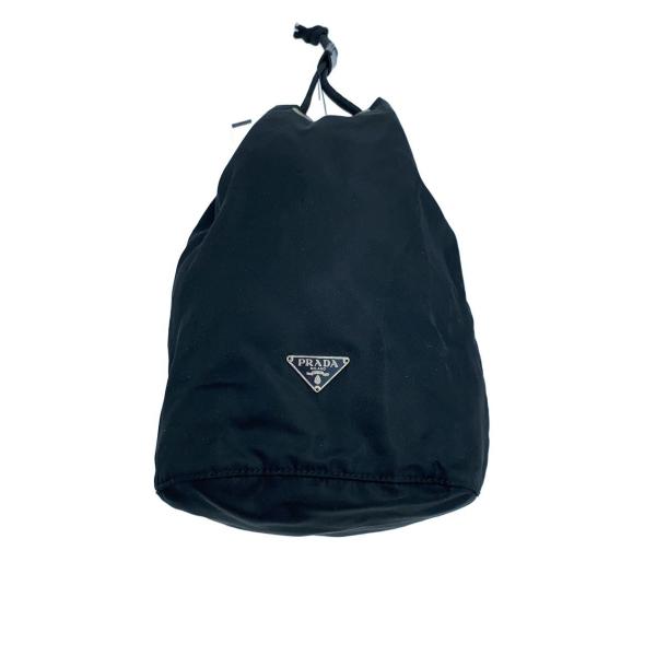 PRADA◇巾着/ポーチ/ナイロン/BLK : セカンドストリートYahoo!店