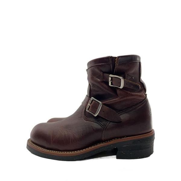 CHIPPEWA◇エンジニアブーツ/26cm/BRD/レザー// : セカンドストリート