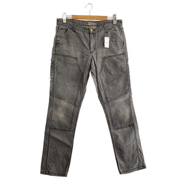 Carhartt◇ダブルニー/SLIM FIT/ペインターパンツ/コットン/GRY/100723
