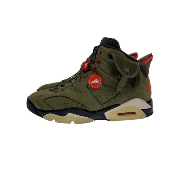 NIKE◆AIR JORDAN 6 RETRO SP/エアジョーダン6レトロスペシャル/カーキ/CN1084-200/27c//