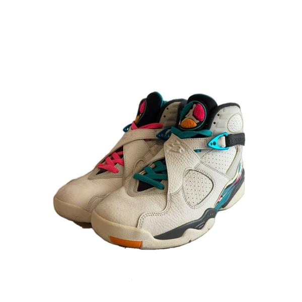 NIKE◇AIR JORDAN 8 RETRO/エアジョーダンレトロ/ホワイト/305381-113