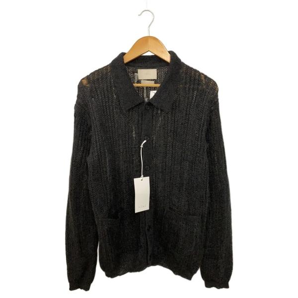 YOKE◇カーディガン(薄手)/1/モヘア/BLK/無地/yk25ss0954s : セカンド