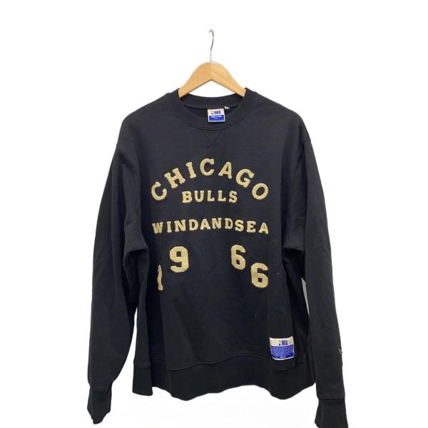 WIND AND SEA 黒 スウェット Lサイズ WIND AND SEA◇スウェット/L/コットン/BLK WIND AND SEA