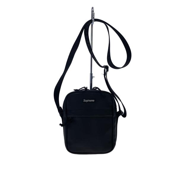 supreme ショルダーバッグ Supreme◇ショルダーバッグ/レザー/BLK/23FW/Leather Shoulder Bag