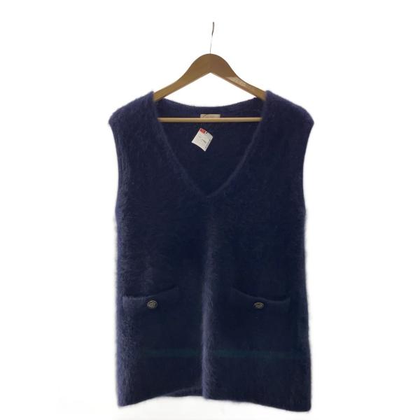 DES PRES◇ニットベスト(厚手)/FREE/ウール/NVY/22-02-44-02111