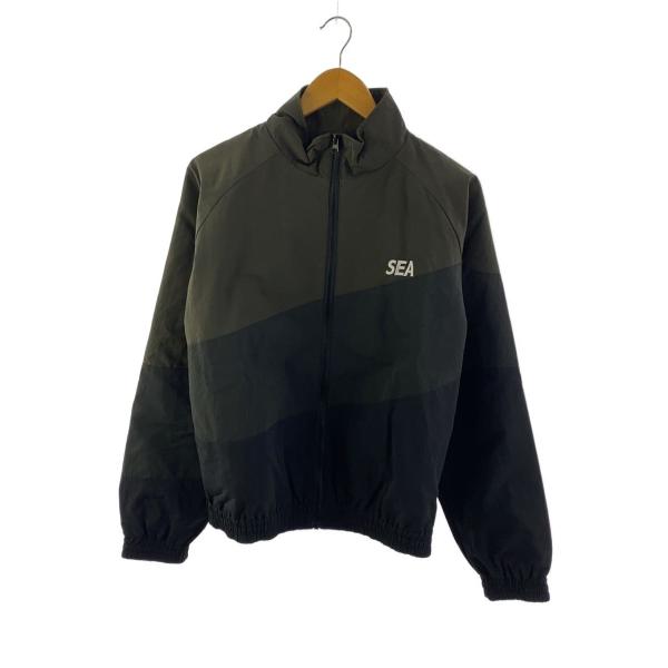 SWAYナイロンジャケット WIND AND SEA◇Switching Track Jacket/S/ナイロン/カーキ/WDS-O-ESS