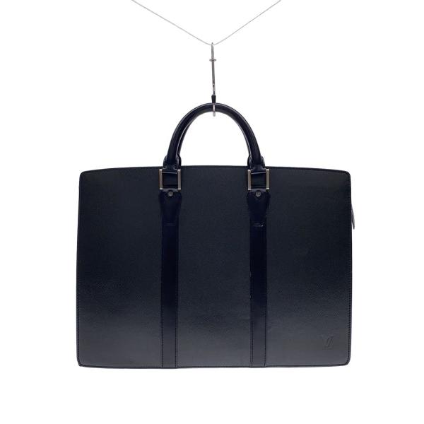 新型/美品　ルイヴィトン　タイガ　ポルトドキュマン　ロザン　ハンドバッグ LOUIS VUITTON◇ポルト・ドキュマン・ロザン_タイガ/レザー/BLK