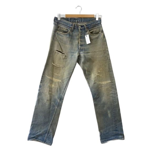 Levi's◇70s/VT/501/66前期/実寸W33/デニム/インディゴ/リペア多
