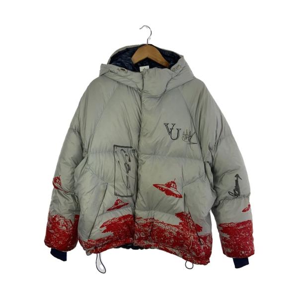 UNDERCOVER◇19AW×VALENTINO/ダウンジャケット/3/ポリエステル/GRY