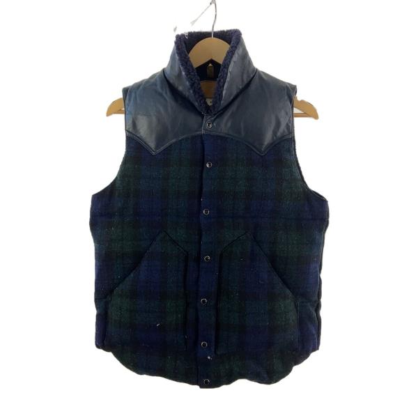 HARRIS TWEED◇×Rocky Mountain Featherbed/ダウンベスト/38/ウール