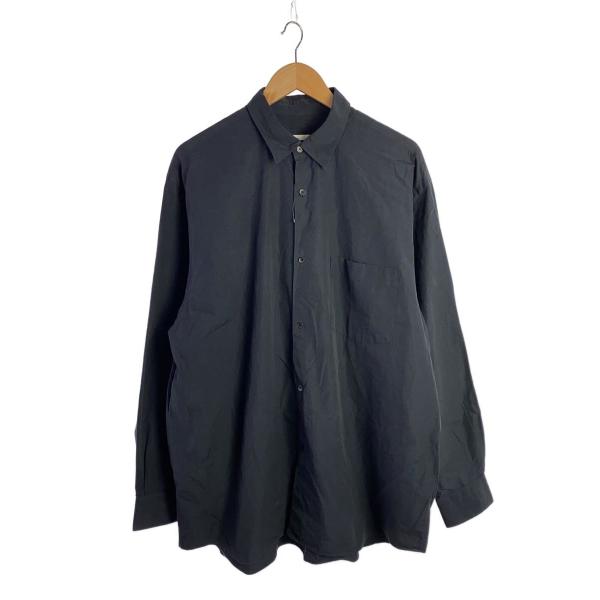 COMOLI◇25SS/コモリシャツ/5/コットン/BLK/B01-02001// : セカンド