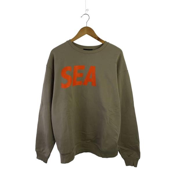 トップス WIND AND SEA DAMAGED CREW NECK XL WILDSIDE × WIND AND SEA Damage Cutting Sweat Shirt(S BLACK): WIND