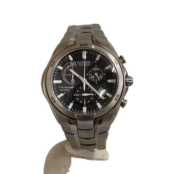 CITIZEN Eco-Drive 腕時計 CITIZEN◇Eco-Drive/ソーラー腕時計/アナログ/BLK/SLV/H570-S030757