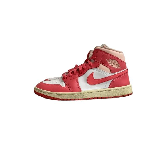 NIKE◆AIR JORDAN 1 MID_エア ジョーダン 1 ミッド/26cm/PNK/BQ6472-186
