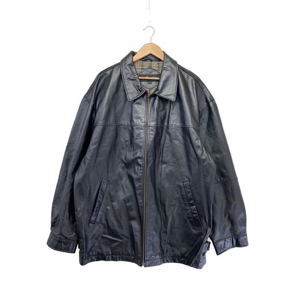 Pelle Cyma◇レザージャケット・ブルゾン/40/豚革/BLK/無地/F4835 