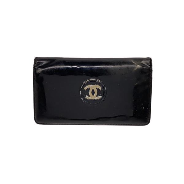 CHANEL◇長財布/エナメル/BLK/メンズ// : セカンドストリートYahoo!店