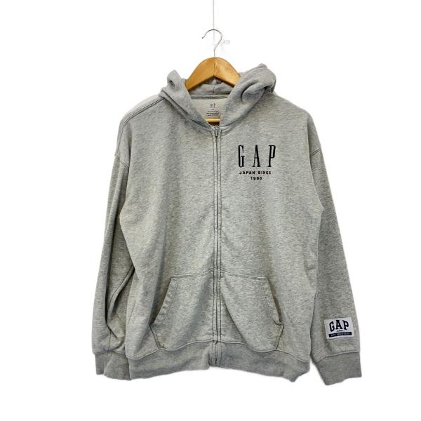 GAP◇ジップパーカー/XXL/コットン/GRY/無地/816624-03// : セカンド