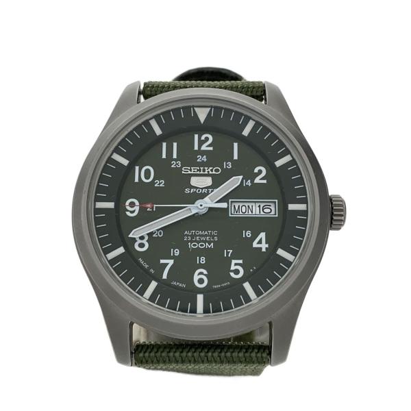 SEIKO◇自動巻腕時計/アナログ/GRN/GRN/7S36-03J0/SEIKO 5 SPORTS