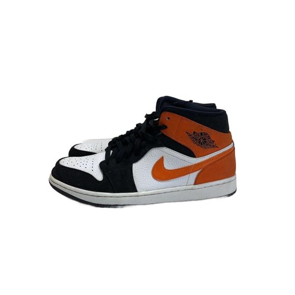 NIKE◆AIR JORDAN 1 MID/エアジョーダン1ミッド/ブラック/554724-058/28.5cm/BLK//