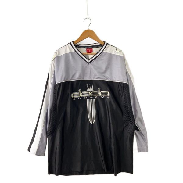 Supreme XL ポリエステル シャツ 94 90s/ホッケーシャツ/DADA SUPREME/長袖Tシャツ/XL/ポリエステル/SLV