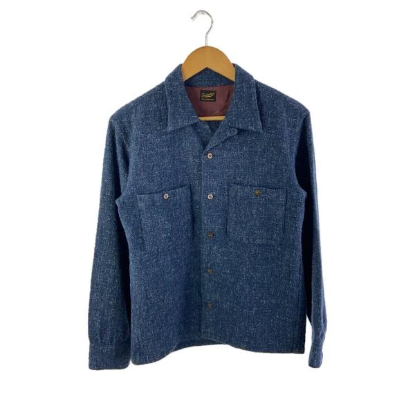 TENDERLOIN((株)ケーセブン)◇長袖シャツ/S/ウール/NVY/総柄