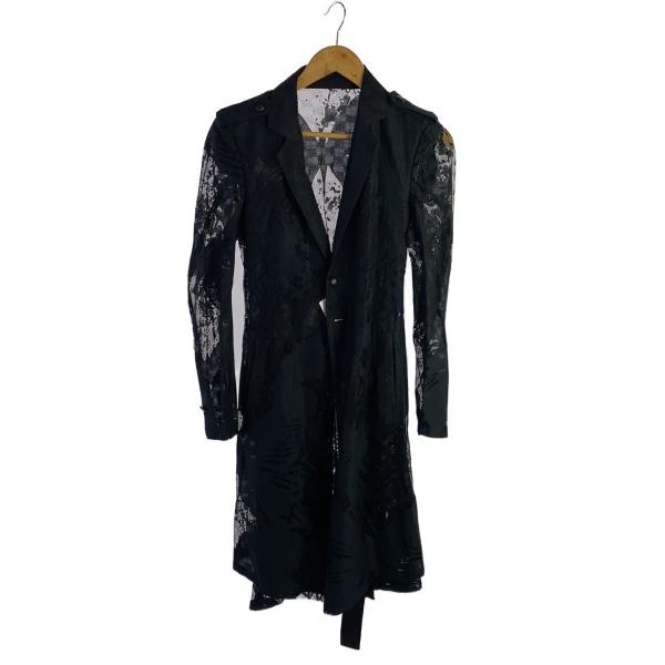 kiryuyrik◇Triming Peacked Jacket/S/コットン/BLK/KL-HJ27-903
