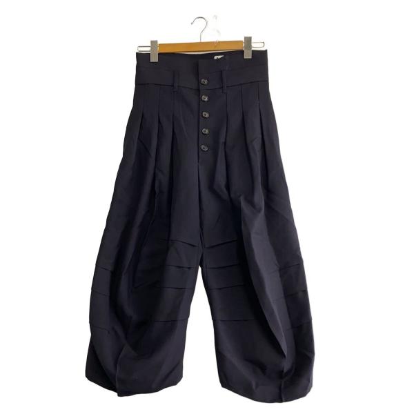 NEMETH 変形ウールスラックス No.20 XSサイズ ブラック NEMETH◇Trousers 20/XS/ウール/NVY/20// : セカンドストリートYahoo