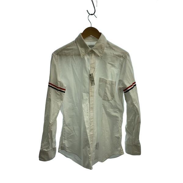 THOM BROWNE. NEW YORK◇長袖シャツ/3/コットン/WHT : セカンド