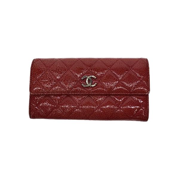 CHANEL◇長財布/エナメル/RED/レディース : セカンドストリートYahoo