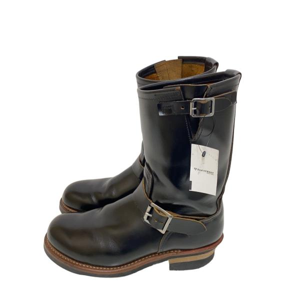 RED WING◇ENGINEER BOOTS/エンジニアブーツ/US9/BLK/レザー/9268