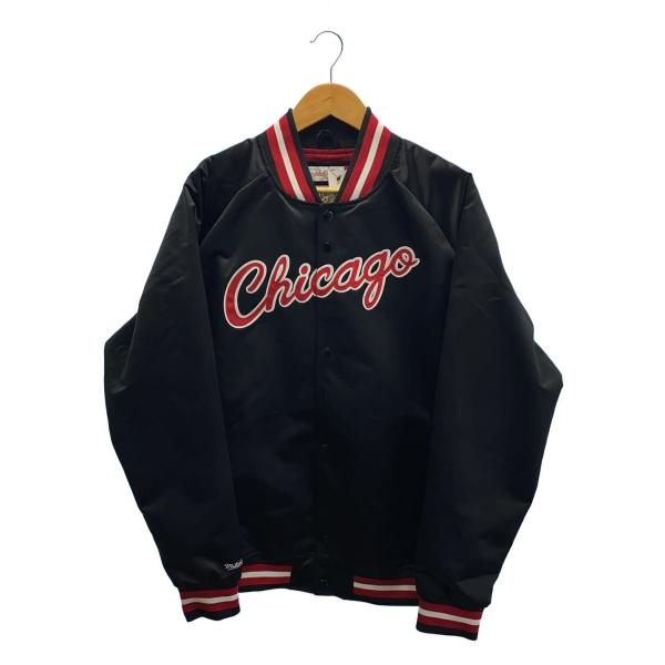 mitchell&ness◇スタジャン/XL/ポリエステル/BLK/ブラック/STJKMG18013