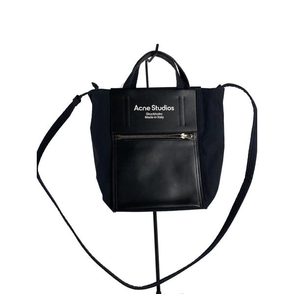 Acne Studios 黒トートバッグ Acne Studios(Acne)◇エンボスロゴトートバッグ/BLK/C10178 : セカンド