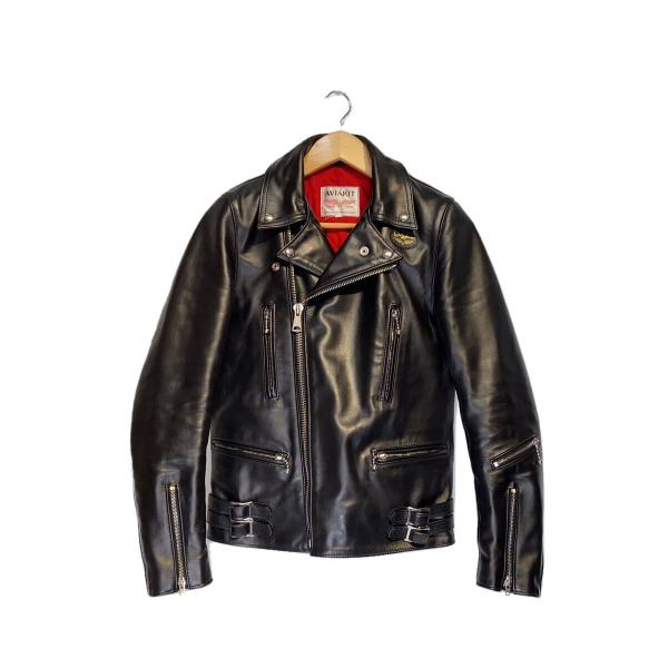 Lewis Leathers◇レザージャケット・ブルゾン/34/レザー/BLK/391T