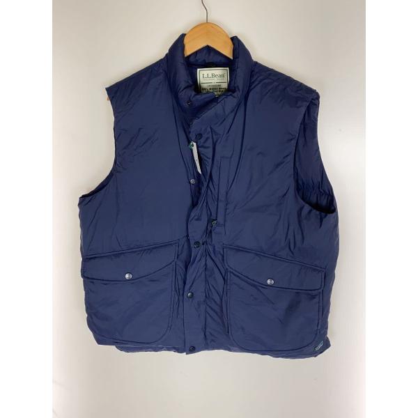 L.L.Bean◇ダウンベスト/L/ナイロン/NVY/無地/4575-8050// : セカンド