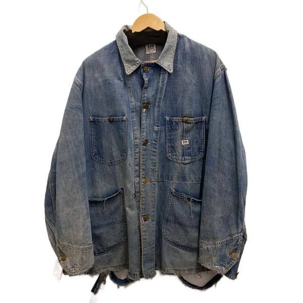 Lee◇40s-50s 91-J JELT DENIM ロングLボタン 襤褸 フェード デニム