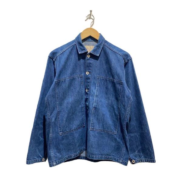 Evisu デニムジャケット　90s ビンテージ EVISU◇90s/初期タグ/水牛パッチ/M-35/デニムプルオーバージャケット