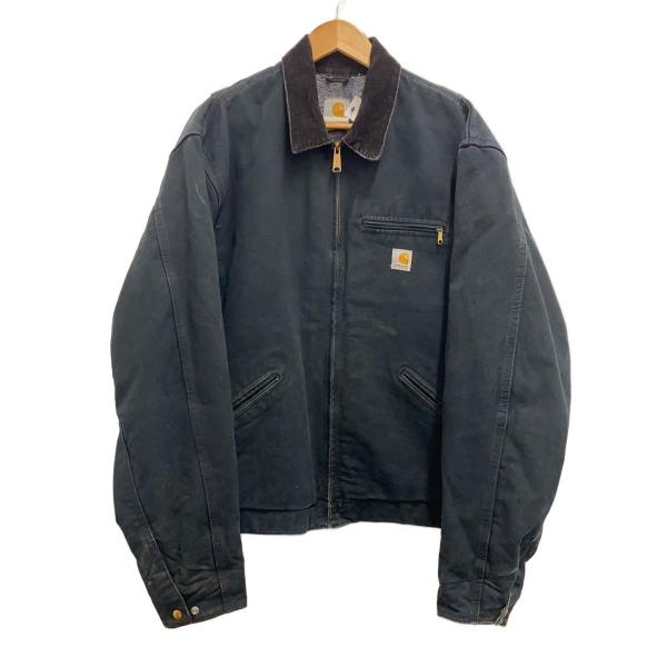 Carhartt◇06年/デトロイトジャケット/46/コットン/BLK/J01/ブラック