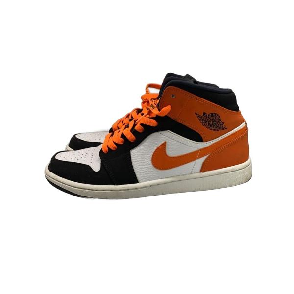 NIKE◆AIR JORDAN 1 MID/エアジョーダン1ミッド/ブラック/554724-058/26.5cm/BLK