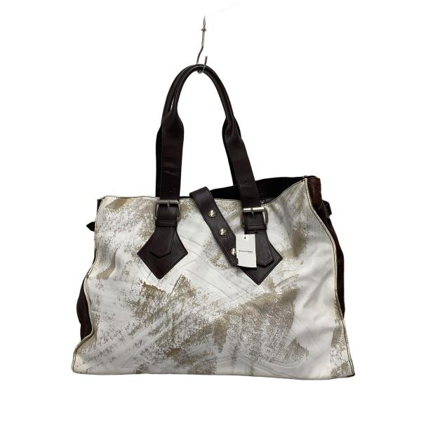 Vivienne Westwood◇トートバッグ/レザー/WHT// : セカンドストリート