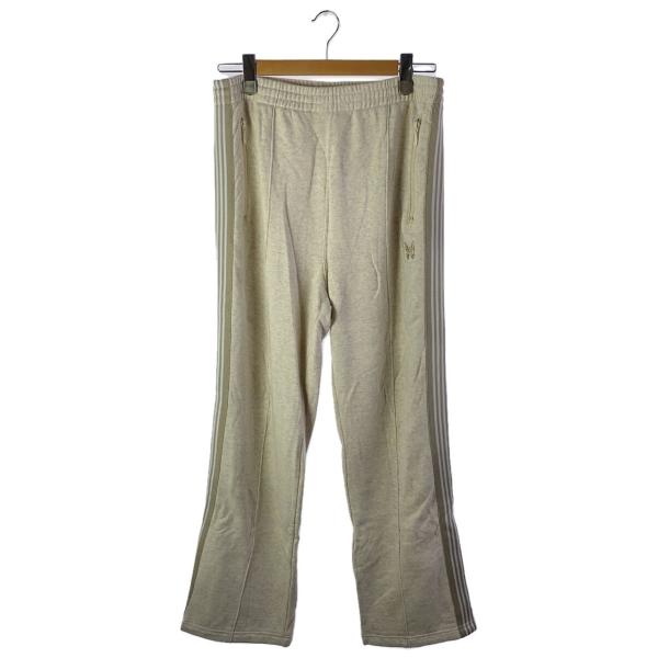 Needles◇TRACK PANT/SWEAT/ストレートパンツ/M/コットン/BEG/無地