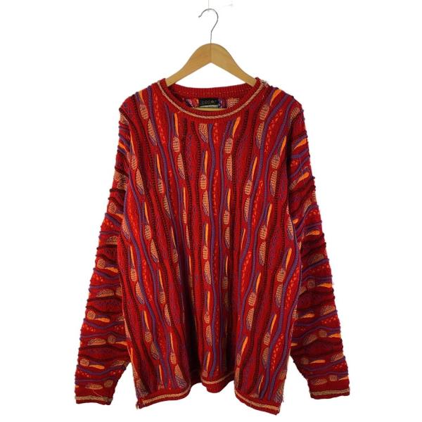 COOGI◇ニット・セーター(厚手)/--/--/RED/総柄 : セカンドストリート