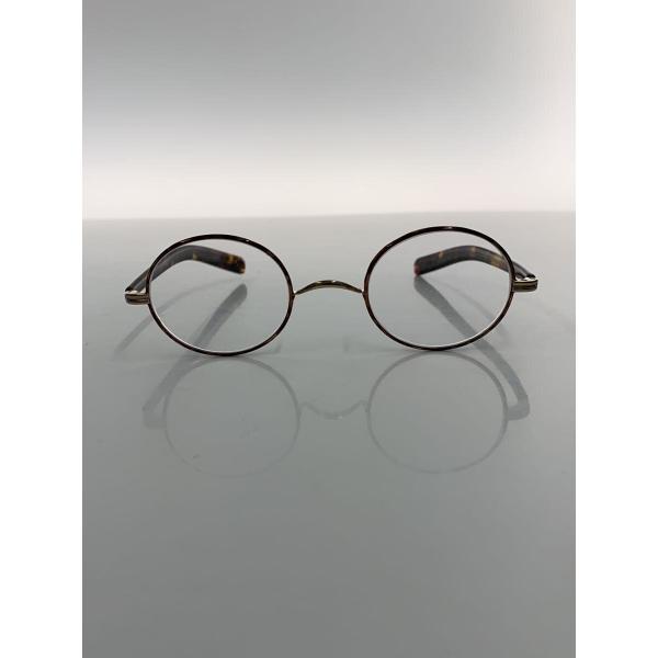 金子眼鏡◇メガネ/--/ベッコウ柄/GLD/CLR/メンズ/T245 : セカンド