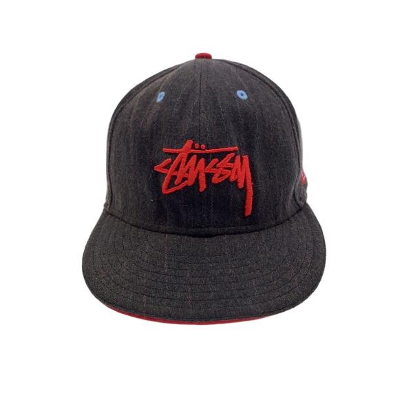 STUSSY◇×NEW ERA/キャップ/7 1/2/ポリエステル/GRY/メンズ/? NULL