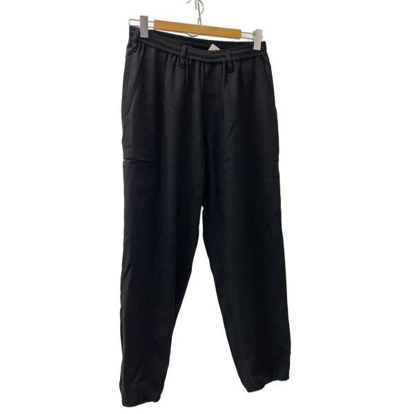YOHJI YAMAMOTO◇GABARDINE SLIM STRING PANTS/ボトム/1/ウール/BLK