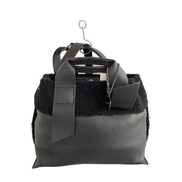 nouer◇バッグ/レザー/BLK/無地 : セカンドストリートYahoo!店 - 通販