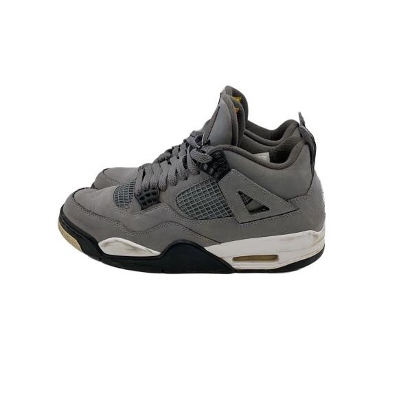 NIKE◆AIR JORDAN 4 RETRO/エアジョーダンレトロ/グレー/308497-007/27cm/GRY//