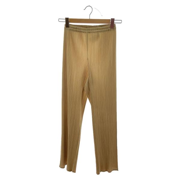 PLEATS PLEASE ISSEY MIYAKE◆ボトム/3 PLEATS PLEASE ISSEY MIYAKE◇ボトム/2/ポリエステル/BEG/無地/PP04