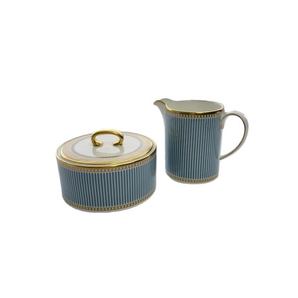WEDGWOOD◇ヘリア・シュガーボックス&クリーマー/2点セット/BLU